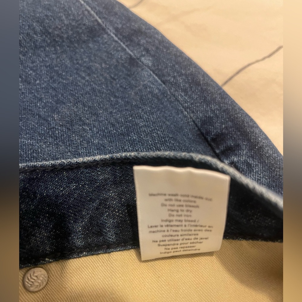 NWT Rag & Bone Sukato Denim Skirt Featuring a Frayed Step Hem Size 31 - Picture 14 of 16